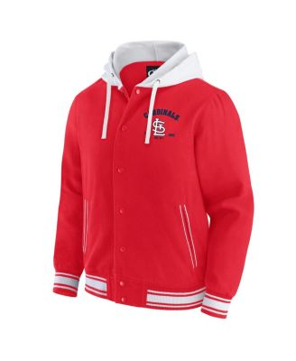 Men's&nbsp;Red St. Louis Cardinals Full-Snap Hooded Jacket