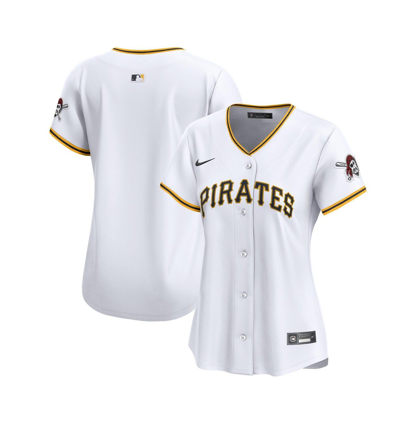 Женский топ Nike White Pittsburgh Pirates Home Limited Jersey — фото 1