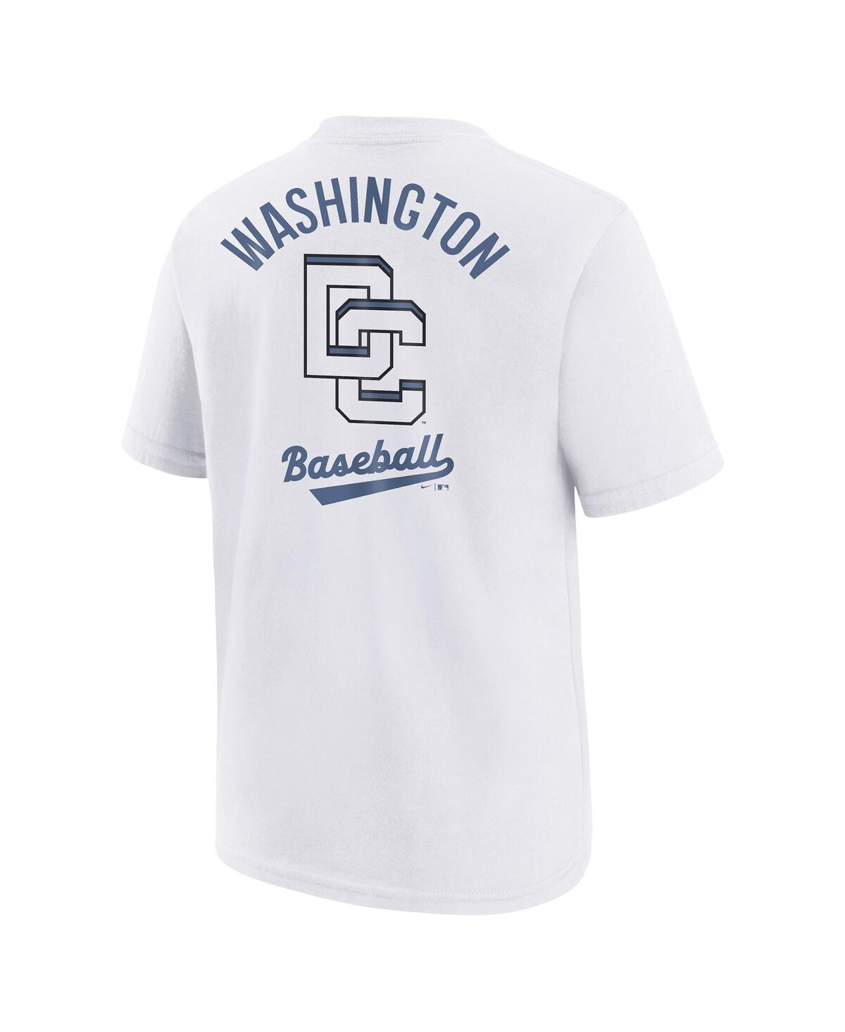 Nike Big Boys And Girls White Washington Nationals 2025 City Connect T-shirt In White