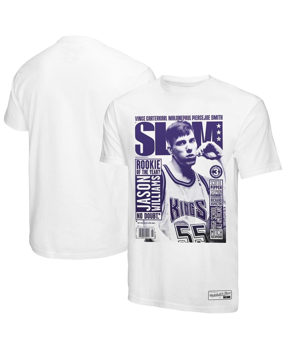 Mitchell & Ness Men's Jason Williams White Sacramento Kings Slam Gradient T-shirt In White