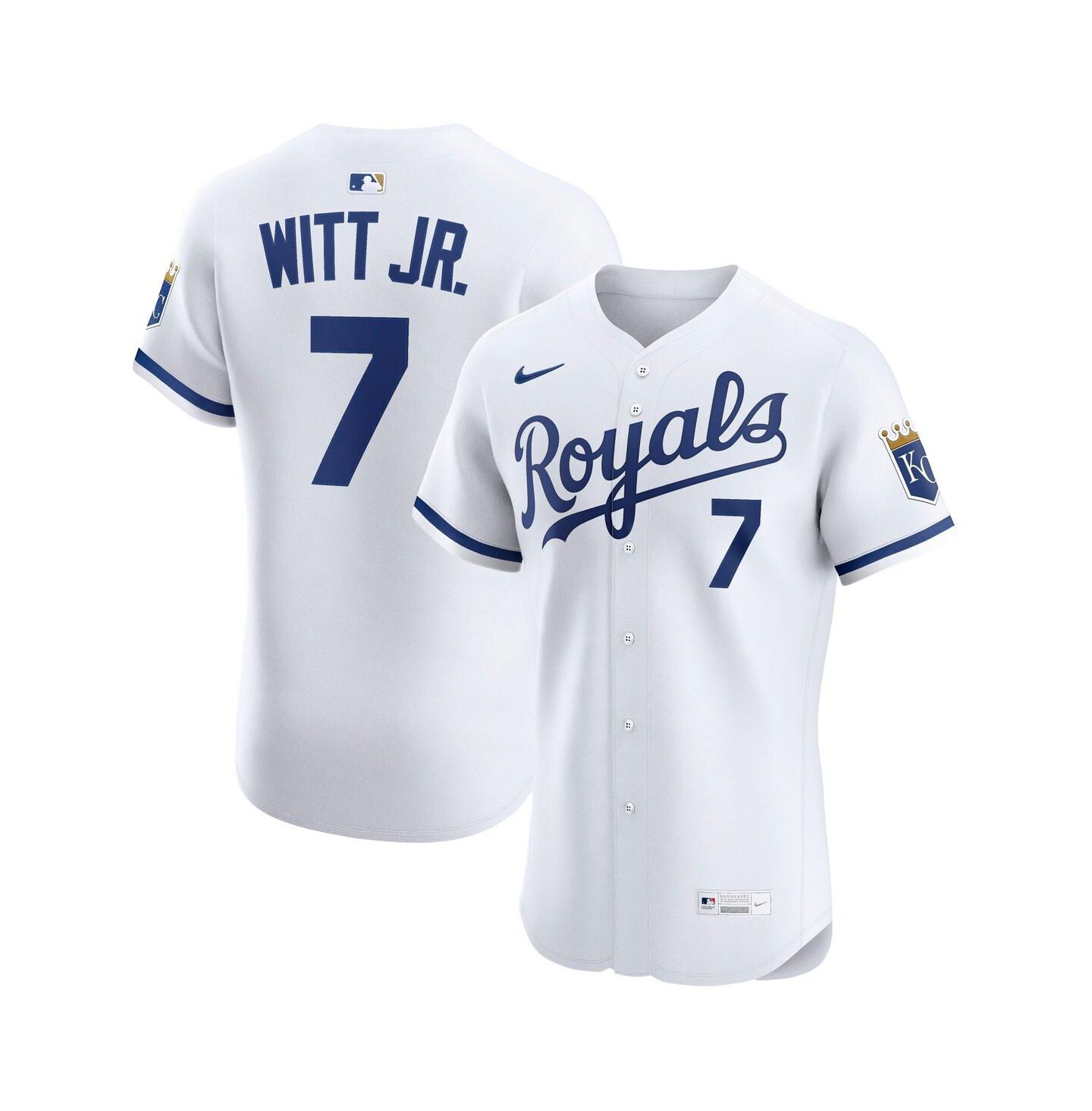 Мужской топ Nike Bobby Witt Jr. White Kansas City Royals Home Elite Jersey — фото 1