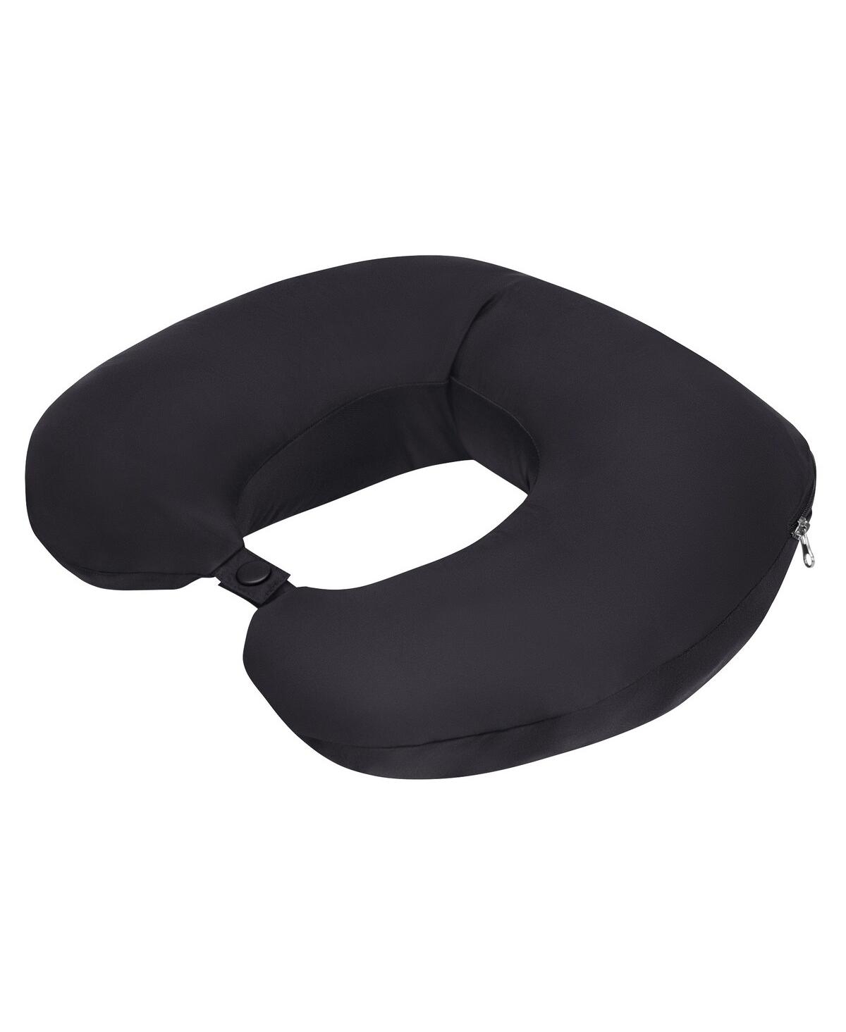G-III SPORTS BY CARL BANKS MEN'S BLACK SAN FRANCISCO GIANTS PACKABLE NECK PILLOW FULL-ZIP PUFFER JACKET 