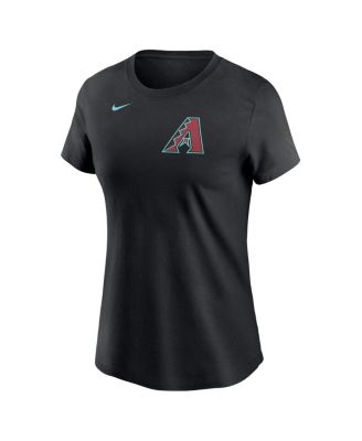 Women's Corbin Burnes Black Arizona Diamondbacks Fuse Name Number T-Shirt