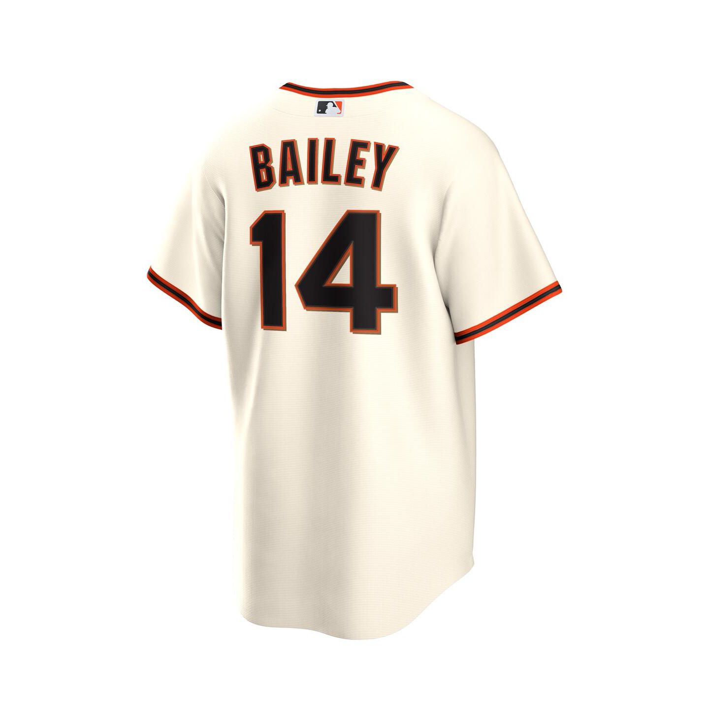 Мужской топ Nike Patrick Bailey Cream San Francisco Giants Home Replica Jersey — фото 3
