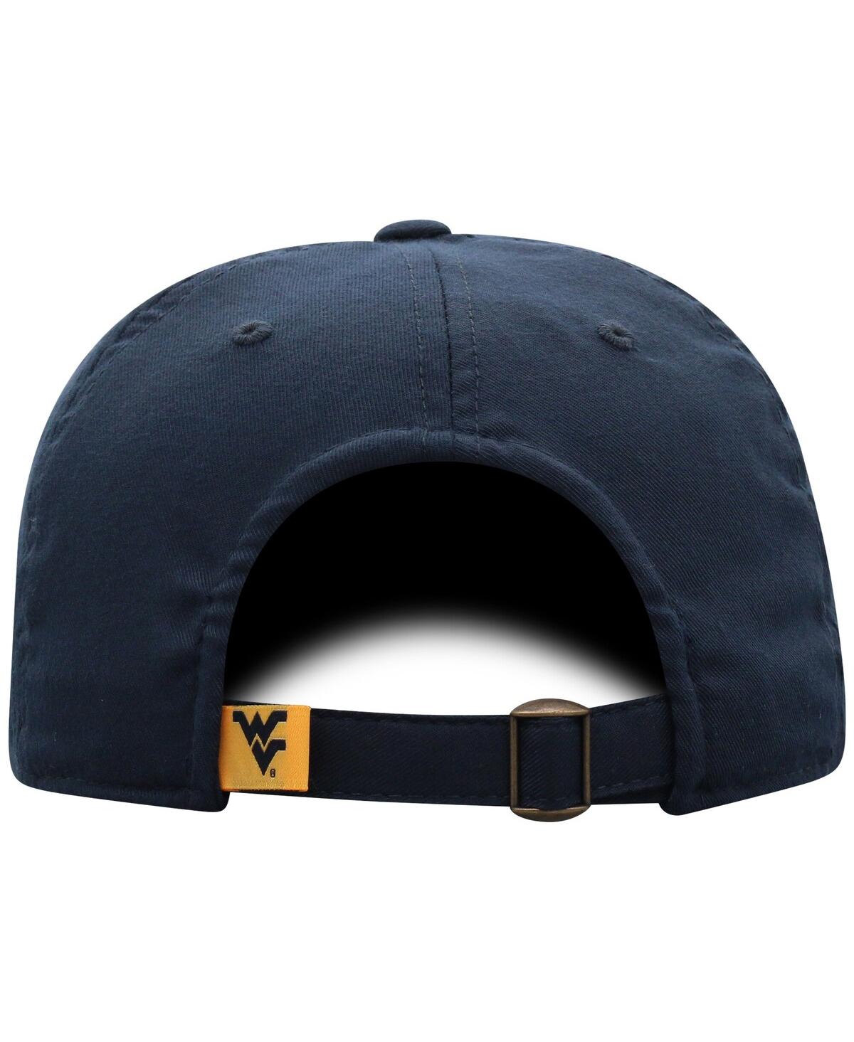 Top Of The World Men's Navy West Virginia Mountaineers Staple Adjustable Hat In Navy