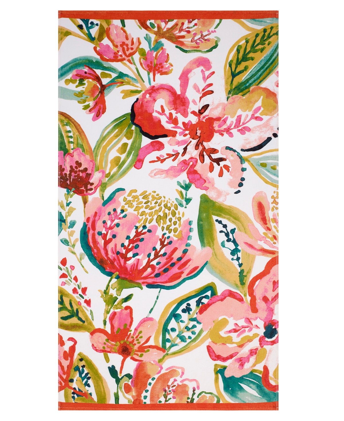 NICOLE MILLER HAVANA COTTON BEACH TOWEL, 68" X 36" 