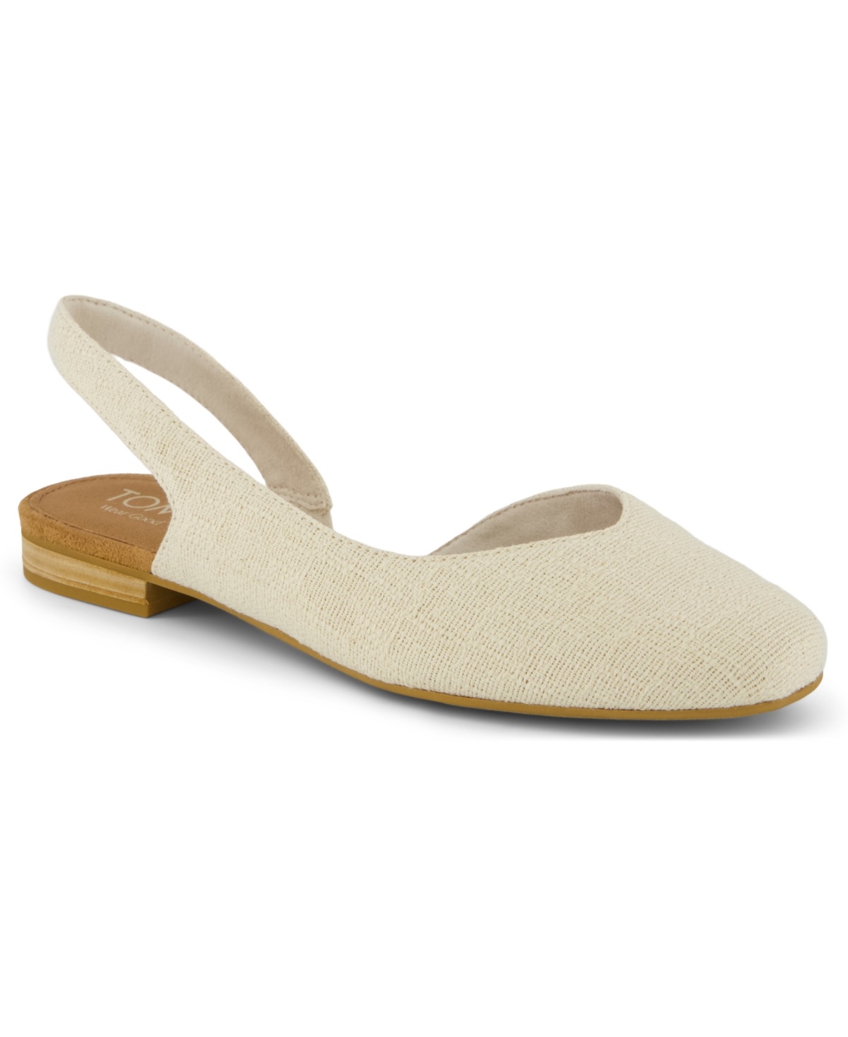 Women's Alene Slingback Flats - Natural Two Tone Slub