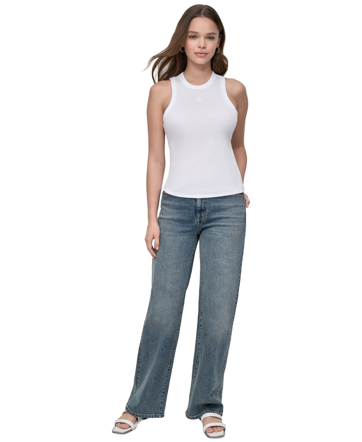 DKNY JEANS WOMEN'S CREWNECK TANK 