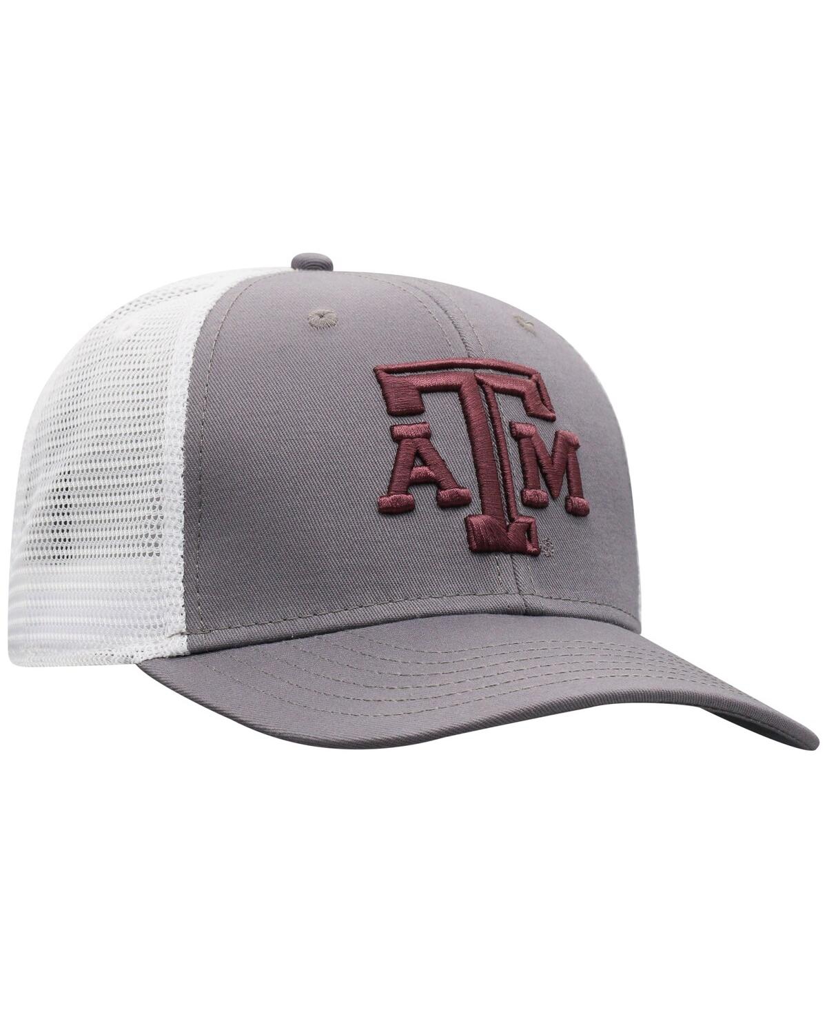 Top Of The World Men's Gray/white Texas A&m Aggies Victory Adjustable Hat In Gray,white