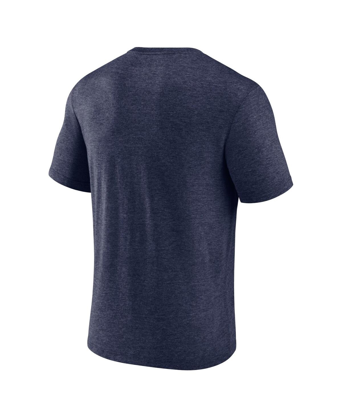 Fanatics Men's Heather Navy San Diego Padres Home Team Tri-blend T-shirt In Heather Navy