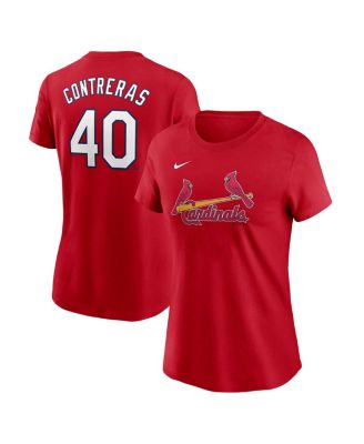 Nike - Women's Willson Contreras Red St. Louis Cardinals Fuse Name Number T-Shirt