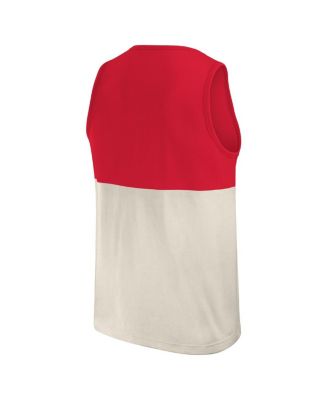 Men's Red Philadelphia Phillies Color Block Tank Top