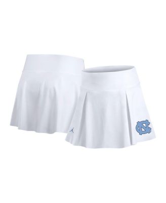 Jordan - Women's White North Carolina Tar Heels Tennis Skirt with Shorts