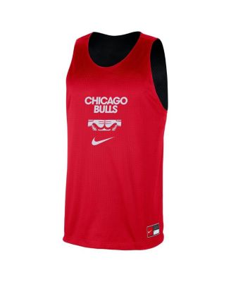 Men's Red/Black Chicago Bulls&nbsp;Courtside Reversible Mesh Practice jersey