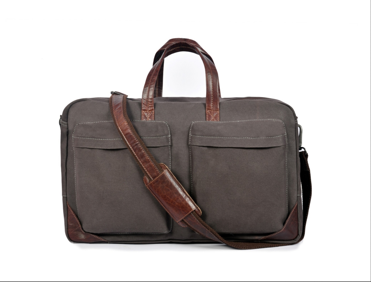 Spirit Leather Canvas Duffle Bag