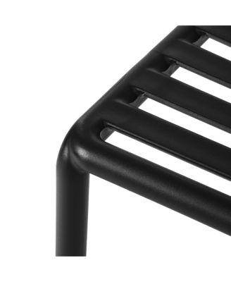 Outdoor Stackable Polypropylene Plastic Resin Dining Side Chairs (Set of 2)