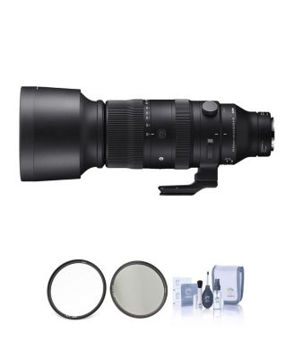 60-600mm f/4.5-6.3 DG DN OS Sports Lens for L Mount Bundle with Haida 105mm MC Clear and CPL Filters, Cleaning Kit