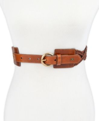 Women's Genuine Leather Twisted Braid Belt