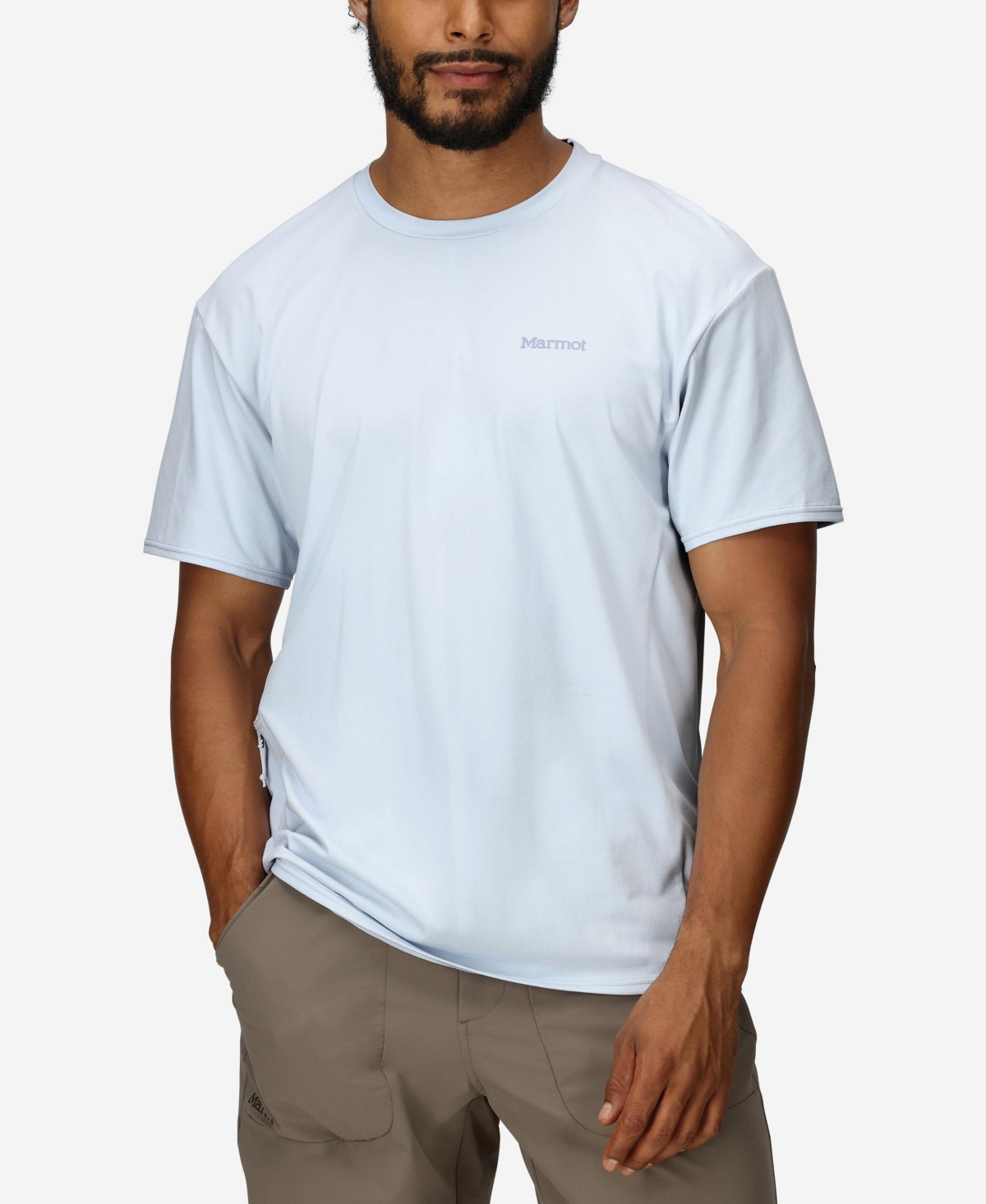 Men's AirExchange Ultraviolet Protection Factor 50 Short Sleeve Crew Shirt - Vapor
