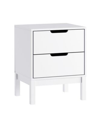 Samuel Kids Double-Drawer Night Stand With Solid Wood Frame