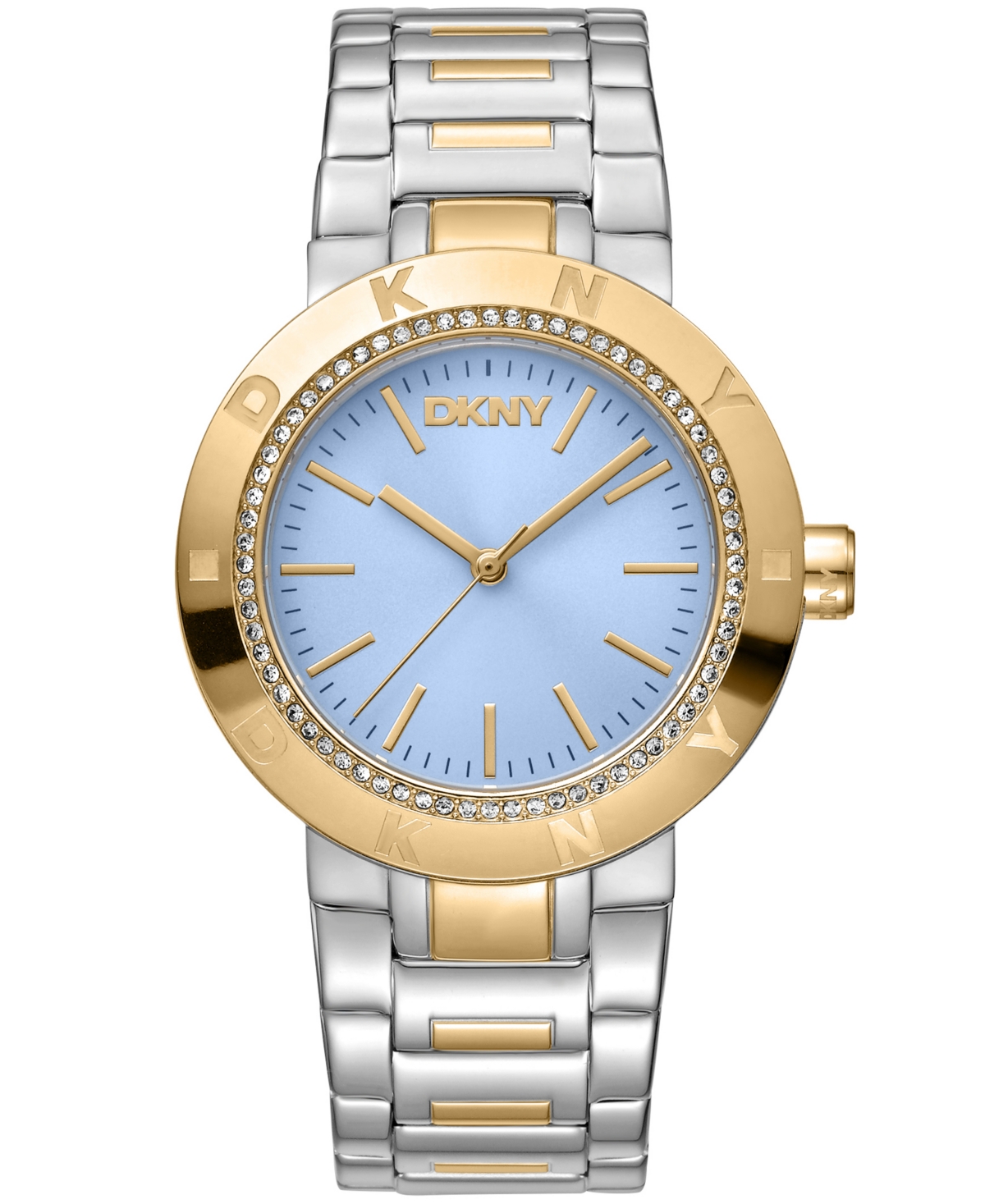 Women's Eastside Logo Light Blue Dial Gold Two-Tone Stainless Steel Bracelet Watch 36mm - Two Tone