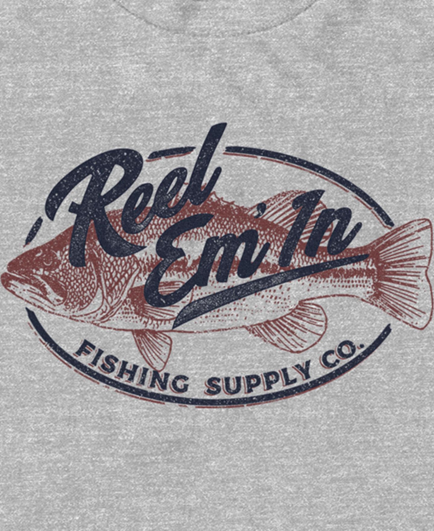Мужская футболка Generic Additude Reel Em In Short Sleeve, цвет: Меланжевый — фото 3