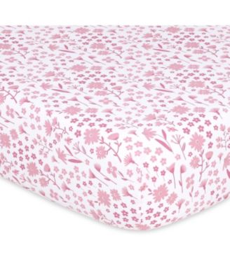 Fitted Crib Sheet Set, Daisy, 4 Pack
