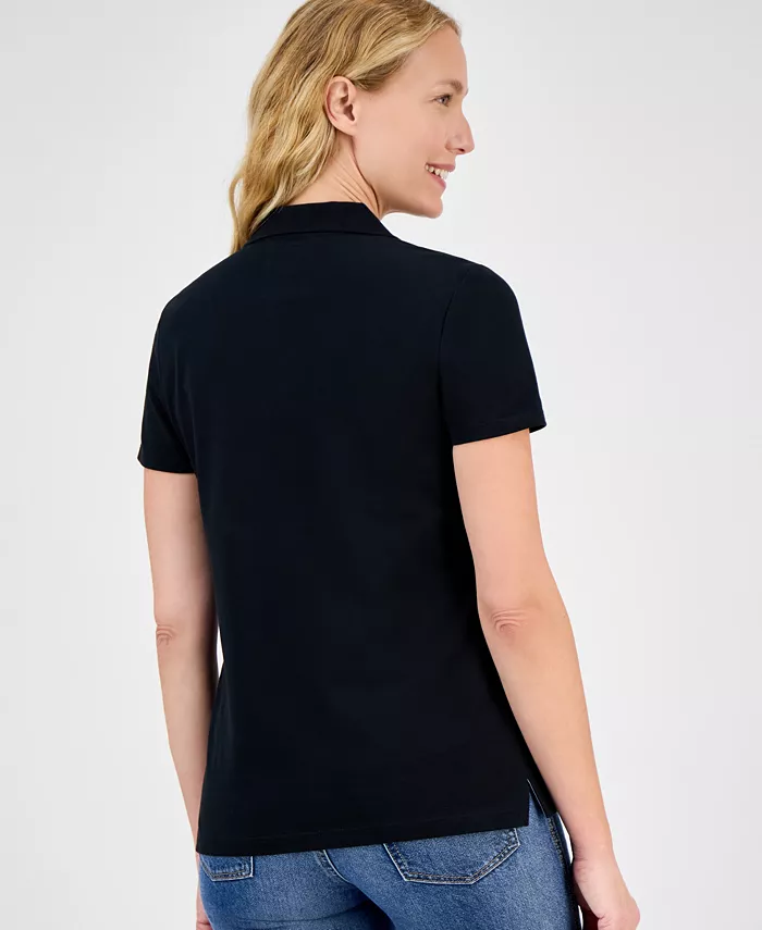 Women's Short-Sleeve Polo-Collar Shirt - thumbnail 8