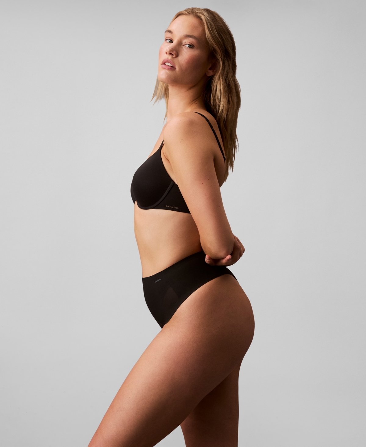 Shop Calvin Klein Women's Stay-put Firm Mesh Thong Underwear Qf8165