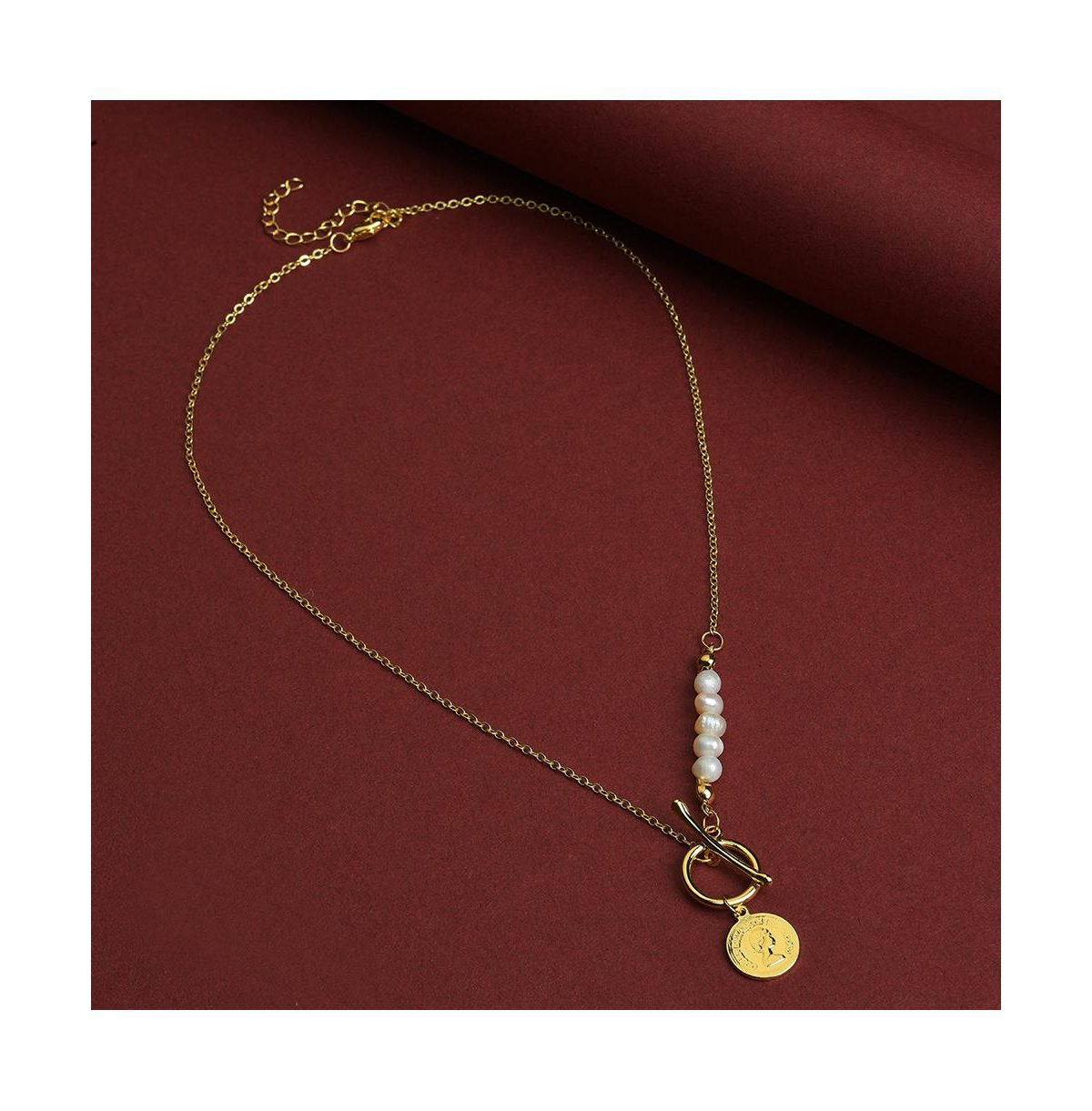Sohi Women's Link Chain Necklace In Gold