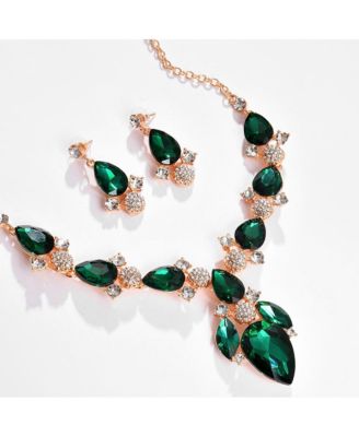 Women's Gold Plated Designer Stone Jewellery Set