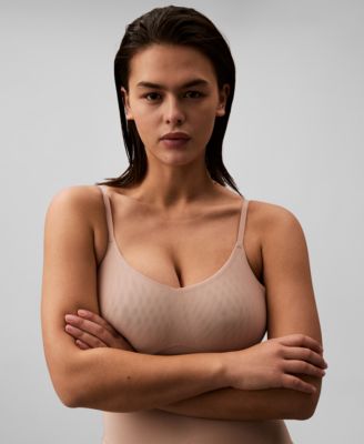 Women's Stay-Put Firm Mesh Thong Bodysuit QF8295