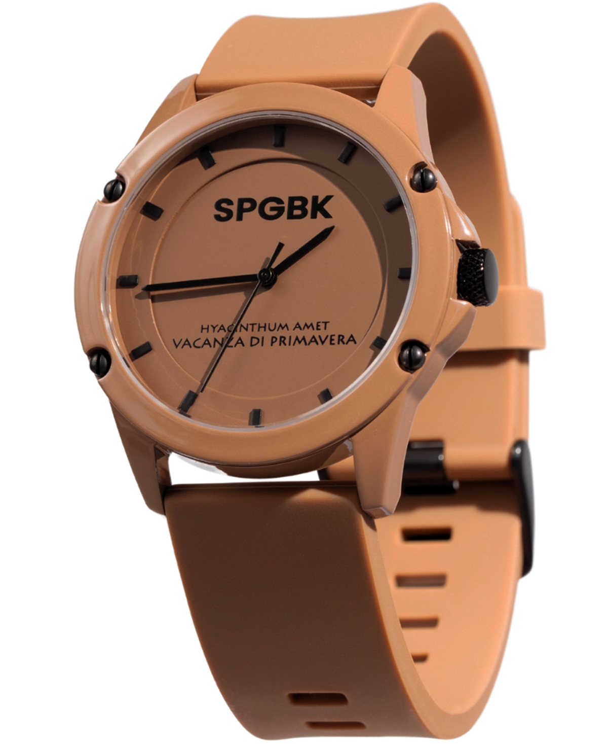 Unisex Sandhill Brown Silicone Strap Watch 44mm - Brown