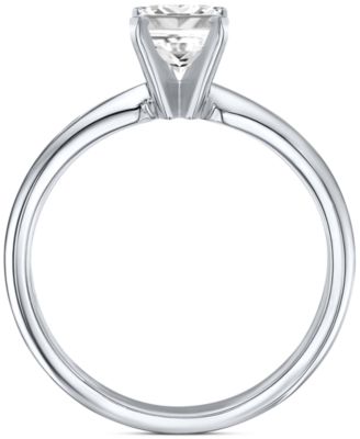 Certified Diamond Emerald-Cut Solitaire Ring (1 ct. t.w.) in Platinum or 18k Gold