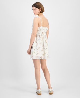 Women's Ruffled Babydoll Mini Dress, Exclusively at Macy's