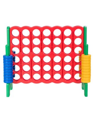 Jumbo 4-to-Score Game Set Giant 4 in A Row Kids Adults 42 Jumbo Rings