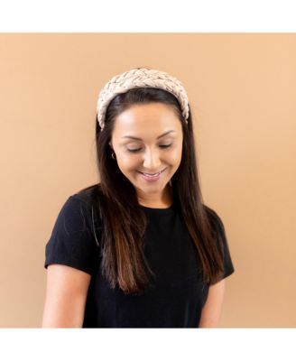 Women's Blushing Braid Headband - Taupe