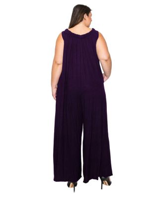 Plus Size Olson Wide Leg Pocket Jumpsuit