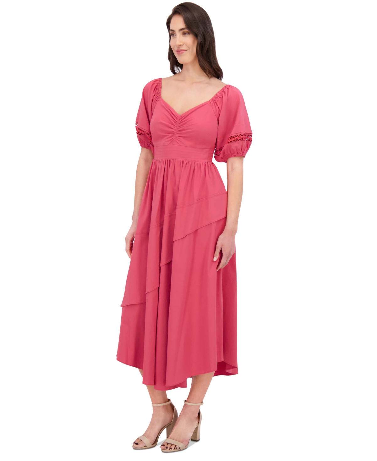 Siena Women's Puff-sleeve Maxi Dress
