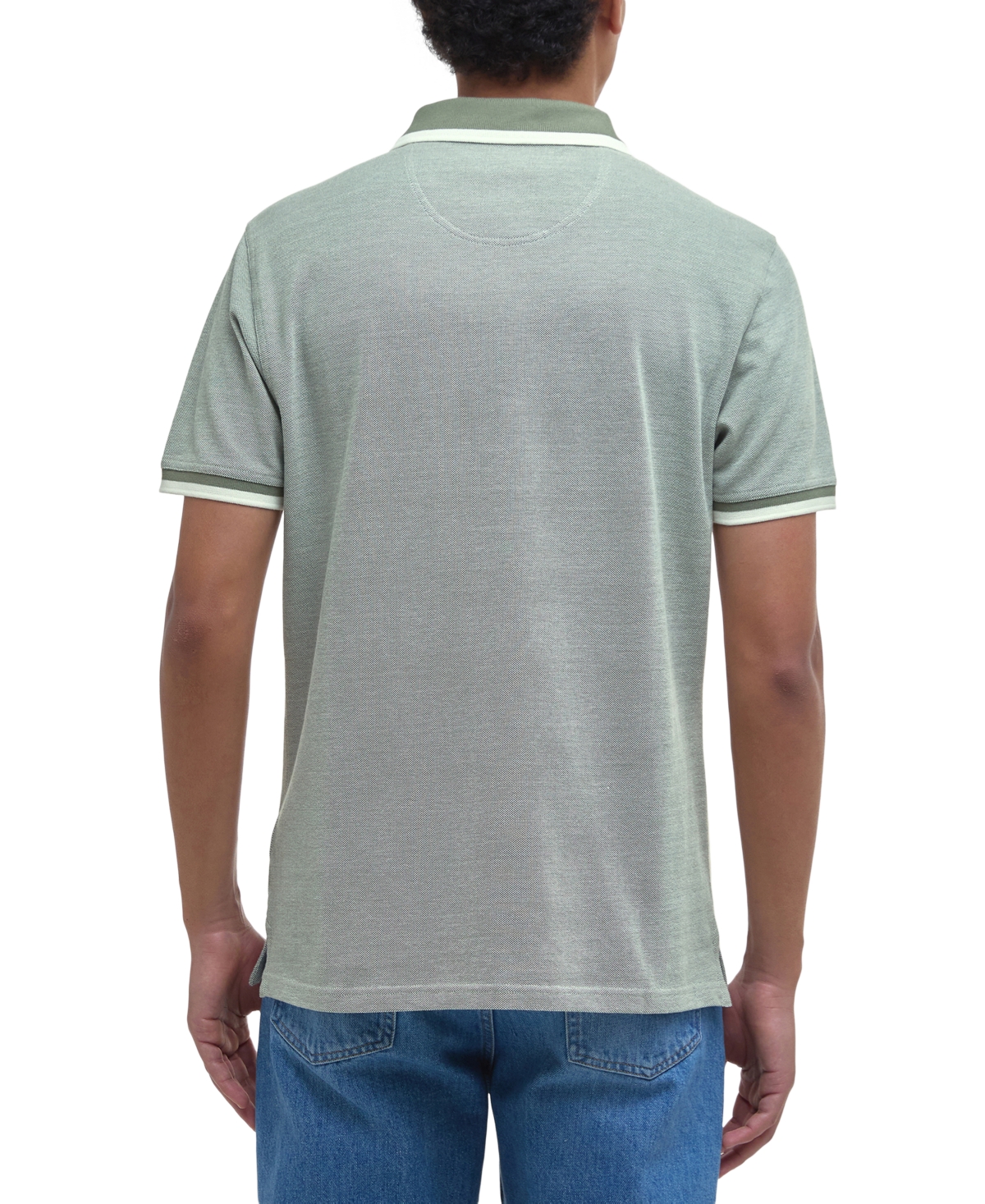 Barbour Barnard Cotton Polo Shirt In Gray
