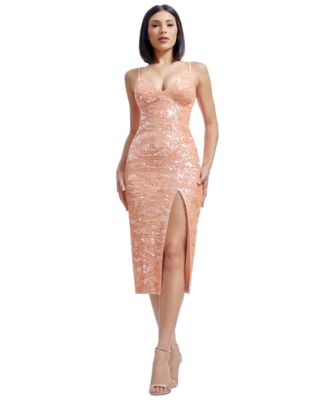 Dress the Population - Women's Anastasia V-Neck Sequin Dress
