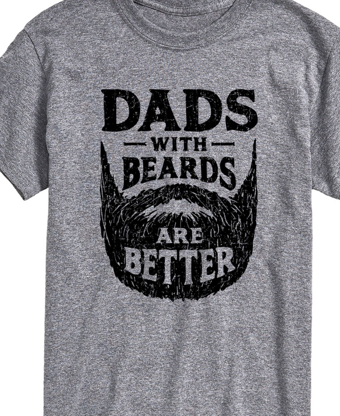 Мужская футболка AIRWAVES Dads with Beards Are Better Short Sleeve, цвет: Серый — фото 2