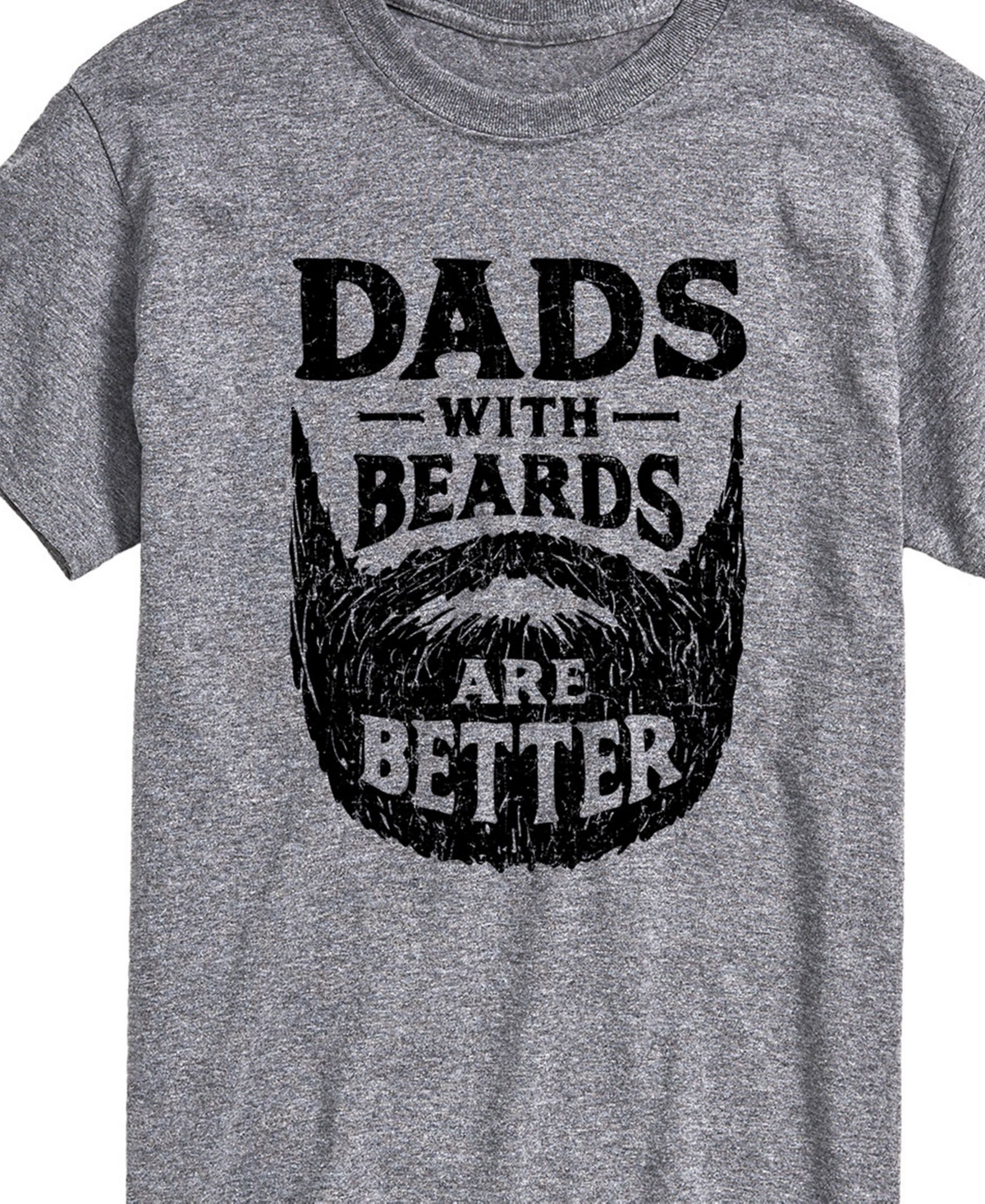 Airwaves Men's Dads With Beards Are Better Short Sleeve T-shirt In Gray