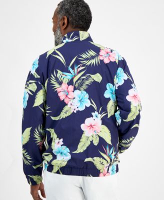 Men's Hibiscus Floral Lightweight Jacket, Exclusively at Macy's