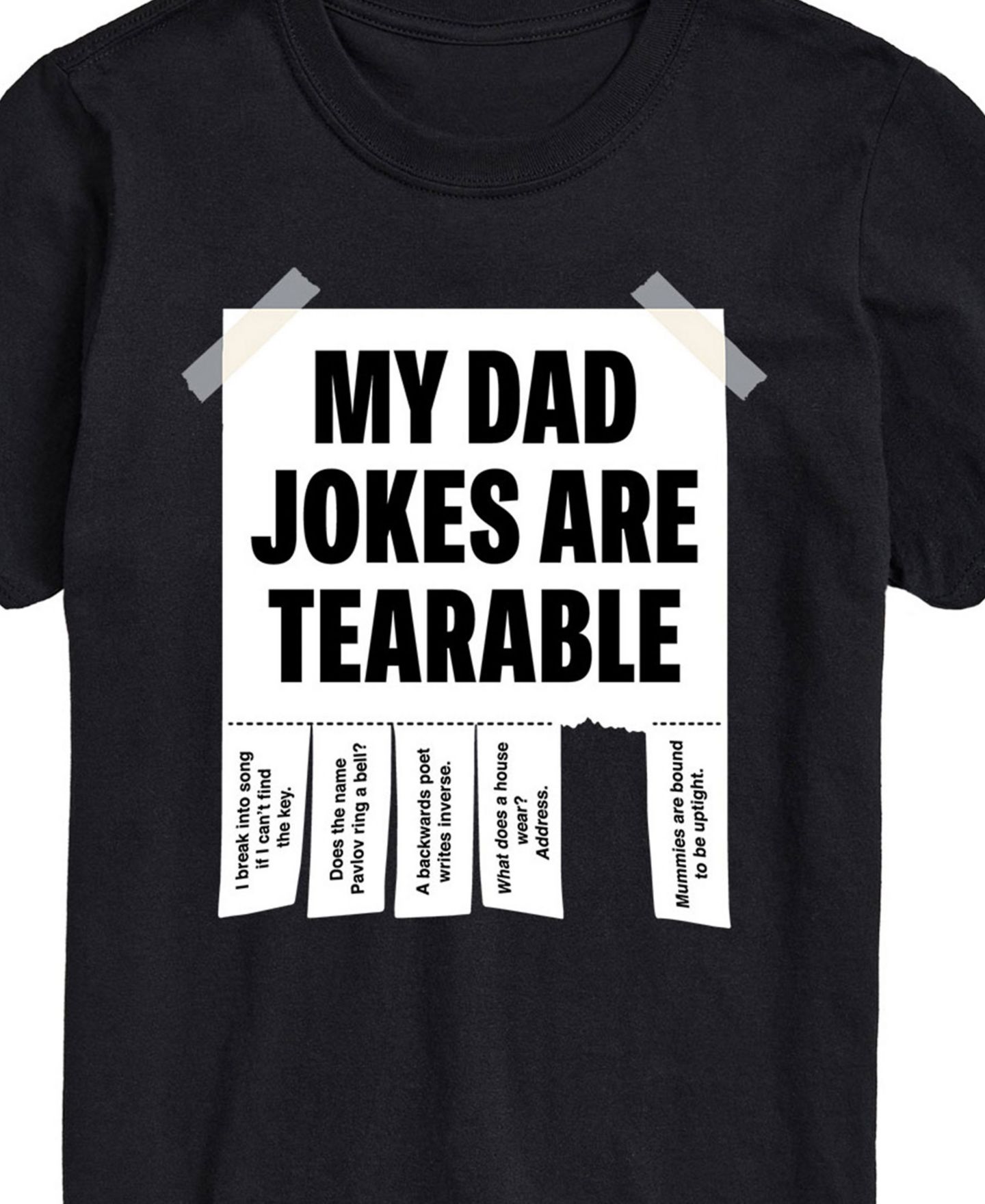 Мужская футболка AIRWAVES My Dad Jokes are Tearable Short Sleeve, цвет: Чёрный — фото 2