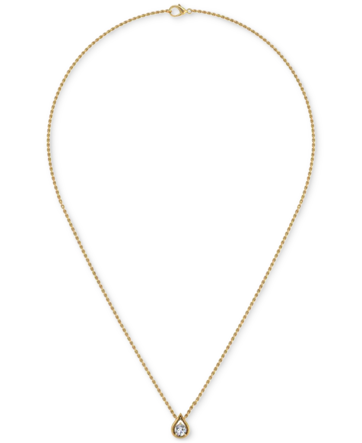 Two Souls, One Love Diamond Tear-shape 18" Pendant Necklace (1/3 Ct. T.w.) In 14k White Or Yellow Gold