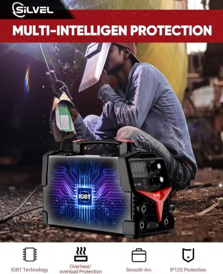 140A MIG Welder, 3 in 1 MIG/ARC/Lift TIG Welding Machine, 110V Flux Core Welder with IGBT Inverter, Home Welder Gasless Welder Machine