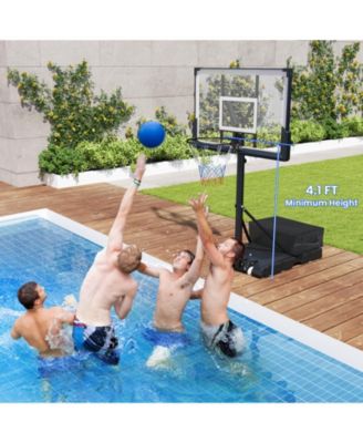 Portable Basketball Hoop Outdoor Basketball Goal System Adjustable for Kids Teens Adults
