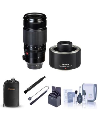 XF 50-140mm (76-213mm) F2.8 R LM OIS Weather Resistant Lens - Bundle w/Fuji XF 2X TC WRTeleconverter, 72mm Filter Kit (UV/CPL/ND2)