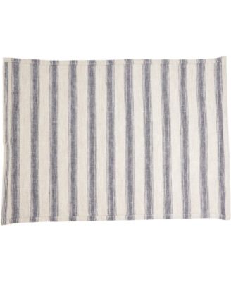 Classic Striped Pure Linen Placemats, 14" x 20"